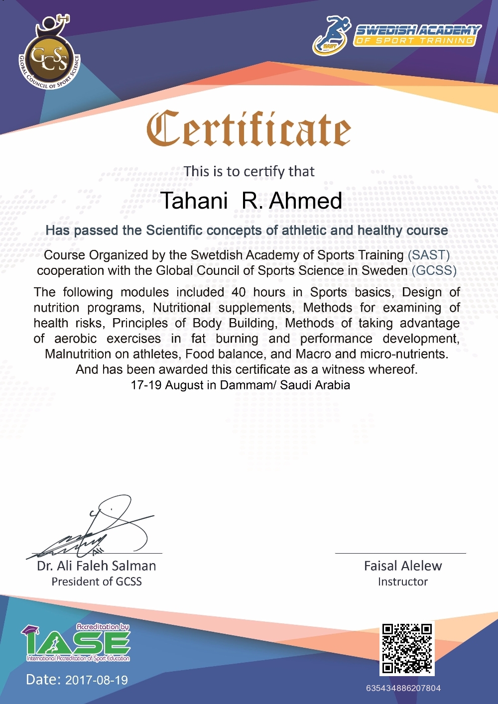 Tahani  R. Ahmed